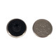 17mm Shiny Silver Jeans Buttons (Pack of 10)